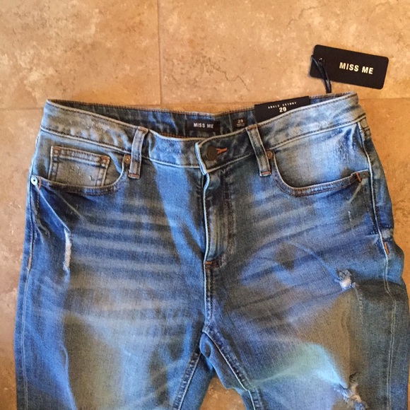 MISS ME Ankle Skinny Frayed Jeans - Picture 7 of 8